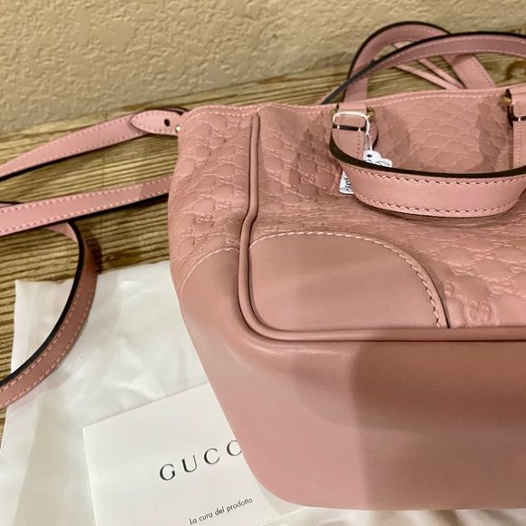 Authentic Gucci Guccisima Crossbody Handbag Light Pink - Picture 6 of 16